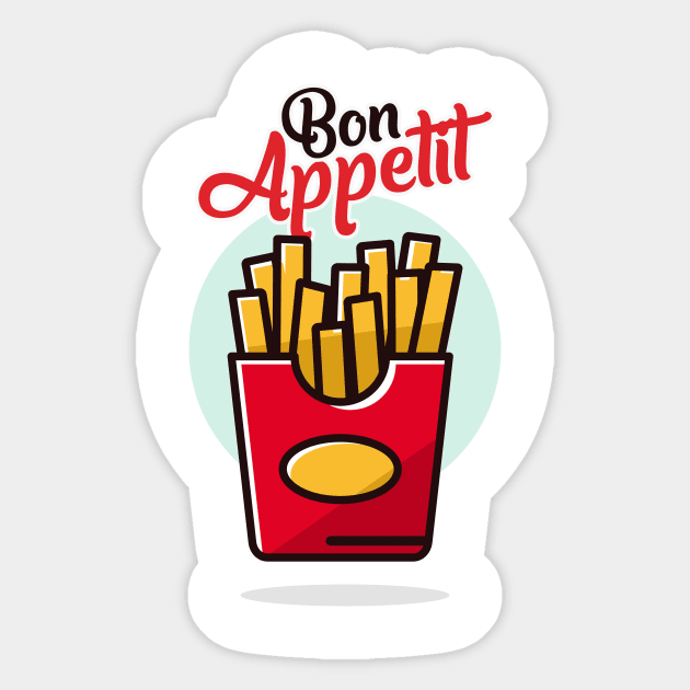 Bon Appetit Potato Sticker by VEKTORKITA